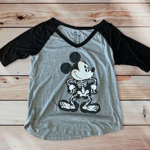 Mickey Mouse Halloween Shirt Disney 3/4 Sleeve
